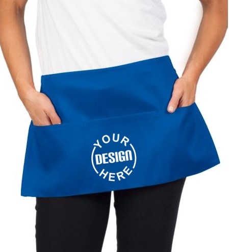 Waist Apron, Bistro Apron, Waitress Half Apron 